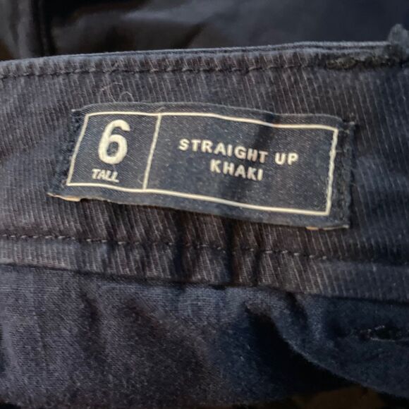 GAP Straight Up Khakis Womens Size 6 Tall Blue Pockets NEW - Picture 7 of 11